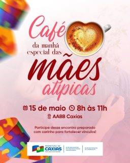 Um momento especial preparado com muito carinho para celebrar o amor, o acolhimento e a troca de experiências entre mães que vivem diariamente histórias de superação e dedicação. 💖

A manhã será marcada por diálogo, convivência e fortalecimento de vínculos, promovendo um espaço de afeto, inclusão e valorização da família. ☕✨

#DiaDasMães #Inclusão #FortalecimentoDeVínculos #PrefeituraDeCaxias