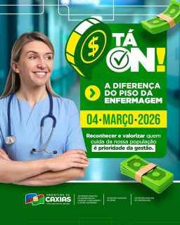 A diferença do Piso da Enfermagem tá on! 💰✅
Reconhecer e valorizar quem cuida da nossa população é mais que compromisso, é prioridade da gestão.
Seguimos garantindo respeito, dignidade e valorização aos nossos profissionais da saúde. 💚
#PisoDaEnfermagem #ValorizaçãoProfissional #SaúdeCaxias #PrefeituraDeCaxias