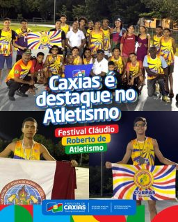 🏃♂️✨ Caxias brilha no atletismo!
Nosso município foi destaque no Festival Cláudio Roberto de Atletismo, que abriu o calendário da Federação Piauiense de Atletismo, realizado na Universidade Federal do Piauí.
🥇Foram 36 medalhas conquistadas com mais de 30 atletas representando Caxias nas provas de pista e campo.
A participação contou com a organização da Secretaria Municipal de Esporte e Lazer, em parceria com o Instituto Federal do Maranhão. Orgulho que move o esporte caxiense!
#EsporteCaxiense #CaxiasNoPódio #Atletismo #PrefeituraDeCaxias