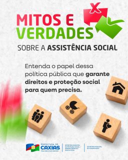🤔 Você sabia que existem muitos mitos e dúvidas sobre a Assistência Social?

A política de Assistência Social garante proteção social e acesso a direitos por meio de serviços, programas e benefícios voltados para quem mais precisa.

Entender como ela funciona é fundamental para fortalecer as políticas públicas e garantir que mais pessoas tenham acesso aos seus direitos. Deslize e confira alguns mitos e verdades sobre a Assistência Social. 🤝

#AssistênciaSocial #ProteçãoSocial #PolíticasPúblicas #PrefeituraDeCaxias