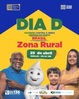 💉🌾 Dia D de vacinação contra a gripe na zona rural!

Cuidar da saúde também chega a quem vive mais distante. Neste Dia D, nossas equipes estarão nos povoados garantindo proteção, prevenção e mais qualidade de vida para todos.

Não perca, confira os locais de vacinação. Vacinar é um ato de cuidado com você e com toda a comunidade. 🤝

#DiaD #VacinaçãoContraAGripe #SaúdeNaZonaRural #PrefeituraDeCaxias