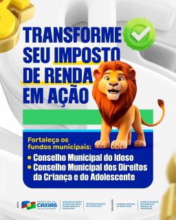 Transformar parte do seu Imposto de Renda em ações que fazem a diferença é uma atitude simples, mas capaz de mudar muitas vidas.Ao destinar sua contribuição, você ajuda a fortalecer projetos sociais que cuidam de quem mais precisa. É uma forma de exercer a cidadania e participar ativamente do desenvolvimento da nossa cidade.Faça parte dessa corrente do bem. Sua contribuição pode gerar oportunidades, cuidado e um futuro melhor para muitas pessoas. 🤝💙#ImpostoDeRenda #CorrenteDoBem #PrefeituraDeCaxias