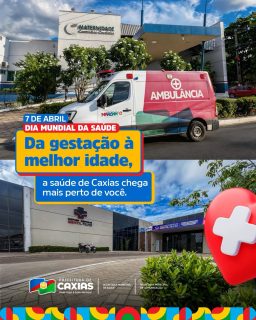 🌍💙 A saúde de Caxias chega cada vez mais perto de você!O cuidado começa antes mesmo do nascimento, com a atenção primária fortalecida, vacinação em dia, UBSs reformadas e a ampliação dos atendimentos para melhor acolher a população.Seguimos trabalhando com compromisso para garantir ainda mais acesso, qualidade e cuidado à saúde caxiense. 💙#DiaMundialDaSaúde #SaúdeCaxias #PrefeituraDeCaxias