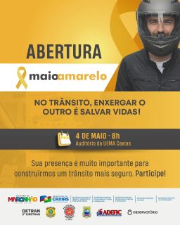 🚦💛 Maio Amarelo começa com um convite à conscientização e ao compromisso com a vida!

A abertura da campanha reforça uma mensagem essencial: no trânsito, enxergar o outro é salvar vidas. Um momento de união, reflexão e mobilização por um trânsito mais seguro para todos. 🏍️🚗🚶‍♀️

Sua participação é fundamental para construirmos juntos um trânsito mais responsável, humano e seguro. Participe 💛

#MaioAmarelo #NoTrânsitoEscolhaAVida #TrânsitoSeguro #PrefeituraDeCaxias