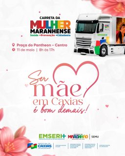 💖🚛 Saúde, prevenção, cuidado e cidadania ainda mais perto da mulher caxiense!

A Carreta da Mulher Maranhense chega com serviços especiais para cuidar, acolher e fortalecer as mulheres caxienses, promovendo mais saúde e bem-estar para toda a população. 🌸

Neste mês tão especial, celebramos também o Dia das Mães, porque ser mãe em Caxias é bom demais! 💐💖

#CarretaDaMulherMaranhense #SaúdeDaMulher #SerMãeEmCaxiasÉBomDemais #PrefeituraDeCaxias