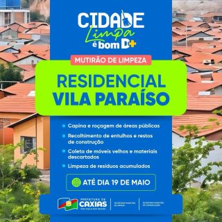 🧹💚 Seguimos avançando com trabalho, cuidado e compromisso!Desta vez, o Mutirão de Limpeza está no Residencial Vila Paraíso, fortalecendo as ações de limpeza urbana e garantindo mais organização, bem-estar e qualidade de vida para toda a população.Os serviços incluem capina, roçagem, retirada de entulhos e limpeza de áreas públicas, promovendo espaços mais limpos, seguros e acolhedores para todos. 🧹✨#MutirãoDeLimpeza #CidadeLimpaÉBomDemais #PrefeituraDeCaxias