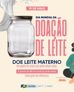👩🏻‍🍼💖 Um pequeno gesto pode transformar vidas.

No Dia Mundial da Doação de Leite Humano, reforçamos a importância desse ato de amor e solidariedade que ajuda no desenvolvimento e recuperação de bebês que precisam de cuidados especiais.

Com apenas 80 ml, cada gota faz diferença. Procure o Banco de Leite da Maternidade Carmosina Coutinho ou solicite a coleta em casa. 🍼💖

#DoaçãoDeLeiteMaterno #SaúdeCaxias #MaternidadeCarmosinaCoutinho #PrefeituraDeCaxias