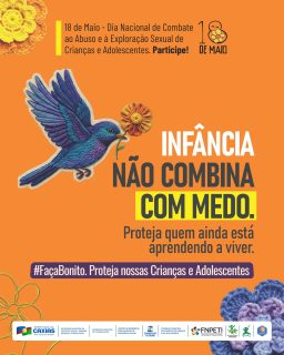 🧡🌻 18 de Maio, Dia Nacional de Combate ao Abuso e à Exploração Sexual de Crianças e Adolescentes.

Uma data de conscientização, mobilização e reforço da importância de proteger nossas crianças e adolescentes contra toda forma de violência.

Denunciar é um ato de cuidado e responsabilidade. Em casos de suspeita ou violência, disque 100 ou procure o Conselho Tutelar.

Faça bonito, proteja a infância e a adolescência. 🤝

#FaçaBonito #MaioLaranja #ProtejaNossasCriançasEAdolescentes #ProteçãoSocial #PrefeituraDeCaxias