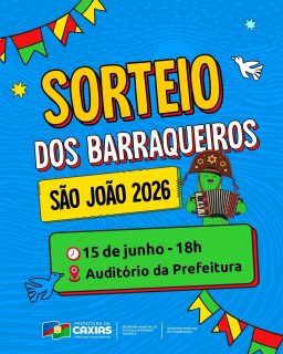 🎉🌽 Alô, barraqueiros! O São João 2026 está chegando e chegou a hora de garantir seu espaço nessa grande festa!

Se você está inscrito, não perca o sorteio dos espaços que vão fazer parte de um dos maiores eventos da nossa cidade. 🎊🎉

Venha fazer parte dessa festa que mora no coração dos caxienses! ❤️🌽

#SãoJoão2026 #SorteioDosBarraqueiros #CulturaCaxias #PrefeituraDeCaxias