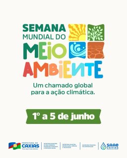 🌿🌎 Semana Mundial do Meio Ambiente! 

De 1º a 5 de junho, reforçamos a importância da preservação ambiental e da adoção de práticas sustentáveis que contribuem para a qualidade de vida da população e proteção dos nossos recursos naturais.

Cuidar do meio ambiente é uma responsabilidade compartilhada e um compromisso com o presente e o futuro das próximas gerações. 💚

#SemanaMundialDoMeioAmbiente #MeioAmbiente #EducaçãoAmbiental #PrefeituraDeCaxias