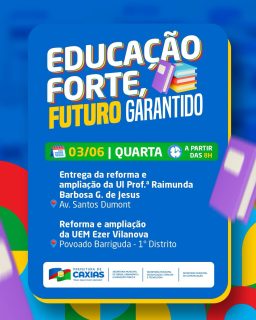 📚🤝 Educação que avança, transforma e prepara o caminho para o futuro!

Vamos celebrar mais entregas que fortalecem a rede municipal de ensino, com espaços renovados, conforto e ainda melhores condições para o aprendizado. 🏫💙

Cada investimento na educação é um compromisso com o presente e com o futuro de Caxias.

#EducaçãoForte #FuturoGarantido #EducaçãoCaxias #PrefeituraDeCaxias
