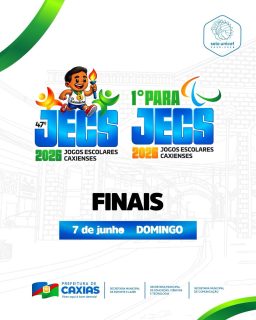 🏆⚽️ Chegou o grande dia das finais do 47º JECS e do 1º PARAJECS 2026!
Depois de muita dedicação e talento, é hora de conhecer os grandes campeões desta edição histórica. 🏅👏
Venha torcer, vibrar e fazer parte desse momento especial do esporte escolar caxiense. A energia da torcida faz toda a diferença! 💙💚
#JECS2026 #PARAJECS2026 #EsporteEscolar #PrefeituraDeCaxias