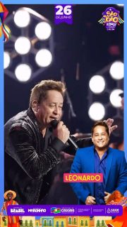 🤠🎶 O romantismo vai tomar conta do nosso São João!

Leonardo está mais que confirmado e promete uma noite repleta de sucessos, emoção e muita música boa para cantar do começo ao fim. ✨🎤

São João é bão, mas em Caxias é bão demais! 🎉🤠

#SãoJoãoEmCaxiasÉBãoDemais #SãoJoão2026 #PrefeituraDeCaxias