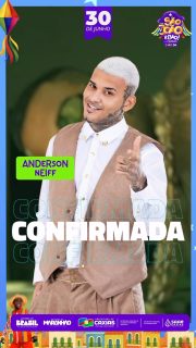 🎤✨ Já tem data marcada hein galera, Anderson Neiff está confirmado e vai comandar uma noite de muita animação!

Prepare o passinho e venha curtir um show cheio de energia, música e aquela vibe para ninguém ficar parado. 🔥🎶

São João é bão, mas em Caxias é bão demais! 😎🎉

#SãoJoãoEmCaxiasÉBãoDemais #SãoJoão2026 #PrefeituraDeCaxias
