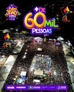 🤠💙 Mais de 60 mil pessoas fizeram história com a gente!

O melhor São João do interior do Maranhão mostrou, mais uma vez, a força da nossa cultura, do povo caxiense e da nossa alegria. Foi uma noite inesquecível, com muita energia boa e um mar de pessoas celebrando juntos! 🎶✨

Até a próxima! 🔥💙

#SãoJoãoDeCaxiasÉBãoDemais
#SãoJoão2026 #PrefeituraDeCaxias