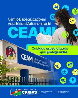 🤱💙 No Centro Especializado em Assistência Materno-Infantil (CEAMI), o atendimento especializado faz a diferença, oferecendo cuidado, acolhimento e acompanhamento que protegem vidas.

👉🏻 Deslize para o lado e conheça como é a atuação do CEAMI e saiba como ter acesso aos serviços.

#CEAMI #SaúdeMaternoInfantil #CuidadoQueProtegeVidas #SaúdeCaxias #PrefeituraDeCaxias