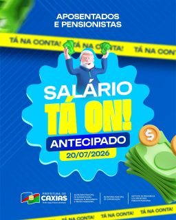 Começando a semana com notícia boa! 👀💰
O pagamento dos aposentados e pensionistas já foi antecipado e está on! ✅
Compromisso, respeito e valorização de quem fez e faz parte da história da nossa cidade! 💙💚
#OSalárioTáOn #AposentadosEPensionistas #PrefeituraDeCaxias