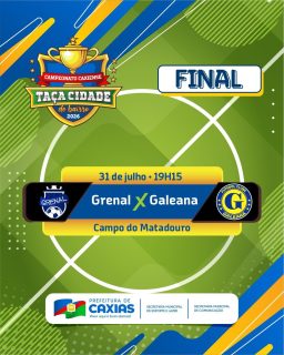 ⚽🏆 Chegou o momento da grande final da Taça Cidade de Bairro!

Depois de muita bola na rede, emoção e disputa, chegou a hora de conhecer o campeão! 🔥

Se prepare para viver mais uma grande festa do futebol caxiense! 💙⚽

#TaçaCidadeDeBairro #FutebolCaxiense #PrefeituraDeCaxias