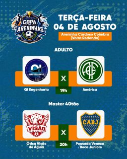 ⚽🔥 Terça e quarta é dia de Copa das Areninhas!

A bola vai rolar e a disputa promete muita emoção, talento e aquela resenha boa dentro e fora de campo! 

Vem acompanhar mais uma rodada da Copa das Areninhas! ⚽🙌

#CopaDasAreninhas #EsporteCaxias #PrefeituraDeCaxias