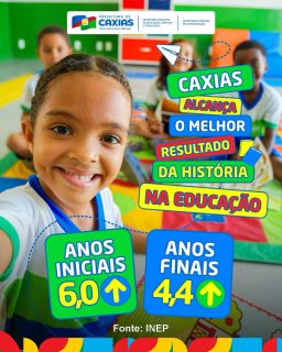 📚✨ Educação que avança, resultados que fazem história!

Caxias alcançou o melhor resultado da história na educação, reafirmando o compromisso com um ensino de qualidade para todos. 📖

Essa conquista é fruto do trabalho de estudantes, professores, gestores e famílias, que juntos constroem um futuro com mais oportunidades. 💙

#EducaçãoCaxias #OrgulhoDeCaxias #PrefeituraDeCaxias