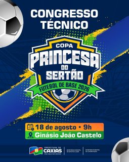 ⚽🔥 Vem aí a Copa Princesa do Sertão do Futebol de Base 2026!E antes da bola rolar, tem aquele momento importante de preparação com o congresso técnico! 📝⚽Vamos juntos organizar tudo para fazer dessa competição um grande espetáculo para a nossa garotada! 🤝#CopaPrincesaDoSertão #FutebolDeBase #EsporteCaxias #PrefeituraDeCaxias