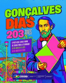 📚✨ Hoje celebramos os 203 anos de Gonçalves Dias, poeta que levou o nome de Caxias para além das fronteiras e deixou sua marca na literatura brasileira.

Uma história que atravessa gerações e mantém viva a força da cultura, da poesia e da identidade caxiense. Caxias celebra seu filho mais ilustre! 👏💙💚

#GonçalvesDias #203Anos #CulturaCaxiense #OrgulhoDeCaxias #PrefeituraDeCaxias