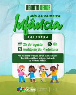 💚✨ Agosto Verde é o mês da Primeira Infância!

Em uma palestra especial, teremos um momento de diálogo e aprendizado dedicado ao fortalecimento das políticas públicas e de ações que irão contribuir para o desenvolvimento, proteção e cuidado com nossas crianças. 👧🏽👦🏻

Cuidar da infância é investir no futuro! 💚

#AgostoVerde #PrimeiraInfância #ProteçãoSocial #PrefeituraDeCaxias