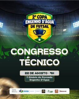 ⚽🔥 Vem aí a 2ª Copa Engenho D’Água de Futsal!E antes da bola rolar, tem aquele momento importante para alinhar tudo, o congresso técnico! 📝⚽É hora de organizar os detalhes e preparar o campeonato para fazer bonito dentro de quadra! 💚💛#CopaEngenhoDÁgua #Futsal #EsporteCaxias #PrefeituraDeCaxias