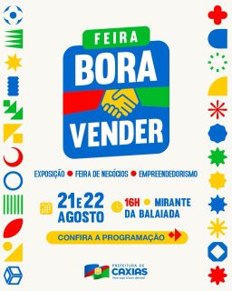 🛍️💙 Bora Vender, empreender e celebrar nossa cultura!

Nos dias 21 e 22 de agosto, tem Feira Bora Vender com exposição, feira de negócios, empreendedorismo e atrações especiais em alusão ao Dia do Folclore! 🎭

Um fim de semana para valorizar quem empreende, fortalecer os negócios locais e reunir toda a família em uma programação cheia de cultura, diversão e oportunidades. Confira a programação completa! 🤩

#FeiraBoraVender #FeiraDeNegócios #Empreendedorismo #Cultura #PrefeituraDeCaxias
