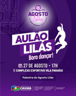 💜💃 Agosto Lilás no ritmo do cuidado!

Bora dançar no aulão lilás e ainda tem palestra com informação e conscientização sobre a importância do enfrentamento à violência contra a mulher.

Movimento, informação e fortalecimento dessa rede de proteção!

#AgostoLilás #BoraDançar #PolíticasParaAsMulheres #PrefeituraDeCaxias