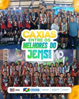 🏆🔥 Caxias entre os melhores do JEMS 2026!

Nossos atletas deram um show de talento, dedicação e espírito esportivo com 2º lugar no handebol e 3º lugar no basquete! 💪

Mais do que medalhas, são conquistas que mostram a força do esporte caxiense. Parabéns aos nossos atletas, professores e toda a equipe que fez parte dessa jornada! Caxias joga, compete e brilha! 🚀

#JEMS2026 #EsporteCaxias #OrgulhoCaxiense #PrefeituraDeCaxias