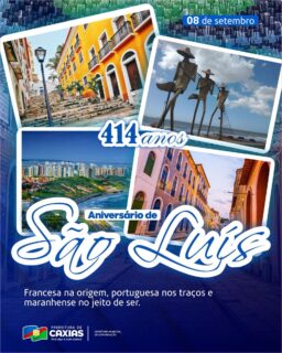 💙✨ São Luís, 414 anos de história, cultura e encantos!

Celebramos a nossa Ilha do Amor, que carrega na arquitetura, cultura e no jeito de ser a mistura de povos que faz dela uma cidade única.

São Luís é patrimônio, memória e orgulho do Maranhão. Parabéns, São Luís! Que sua história continue inspirando e encantando gerações! 👏🎉

#SãoLuís414Anos #IlhaDoAmor #Maranhão #PatrimônioHistórico #PrefeituraDeCaxias