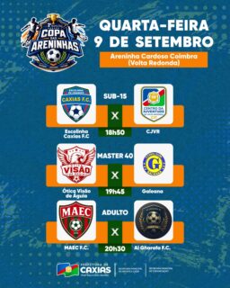 ⚽🔥 Mais uma rodada da Copa das Areninhas tá chegando!

Nesta quarta-feira e quinta-feira tem bola rolando, muita disputa e aquele clima de competição na Areninha Cardoso Coimbra! 

Chama a torcida e vem acompanhar os jogos! 🙌⚽

#CopaDasAreninhas #EsporteCaxias #PrefeituraDeCaxias