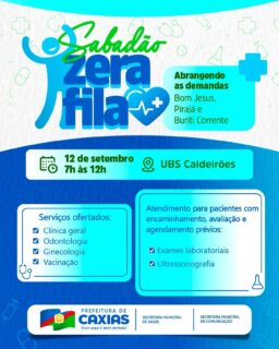 🩺💚 Mais um Sabadão Zera Fila está chegando!

Neste sábado (12), a UBS Caldeirões recebe uma manhã especial de atendimentos, das 7h às 12h, com serviços de clínica geral, odontologia, ginecologia e vacinação. 

Também serão realizados exames laboratoriais e ultrassonografia para pacientes com encaminhamento, avaliação e agendamento prévios.

#SabadãoZeraFila #SaúdeCaxias #PrefeituraDeCaxias