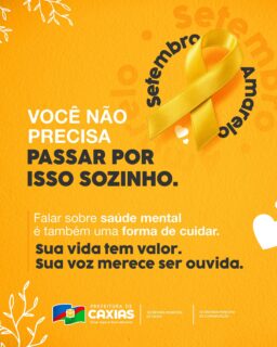 💛 Sua vida tem valor. Sua voz merece ser ouvida!Alguns sinais merecem atenção. Por isso, aproxime-se, escute, acolha e esteja presente. Um gesto de cuidado faz toda a diferença.Neste Setembro Amarelo, lembre-se: você não precisa passar por tudo sozinho(a). Cuidar também é estar por perto. 🤝💛#SetembroAmarelo #SaúdeMental #SaúdeCaxias #PrefeituraDeCaxias