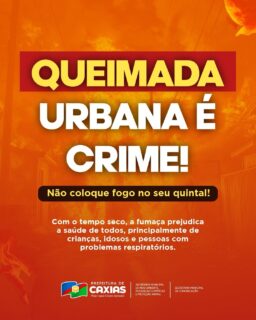 🔥🚫 Queimada urbana é crime!

Não coloque fogo no lixo do quintal. Além de prejudicar a saúde e o meio ambiente, a fumaça polui o ar e o fogo pode sair do controle, colocando pessoas, animais e imóveis em risco. 🌳💨

Presenciou uma queimada? Denuncie à Secretaria Municipal de Meio Ambiente, Mudanças Climáticas e Proteção Animal ou acione o Corpo de Bombeiros. 🚒

🚯 Não queime. Proteja a nossa comunidade!

#QueimadaUrbana #NãoQueime #MeioAmbiente #PrefeituraDeCaxias