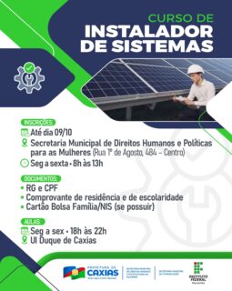 🚀📚 Quer se qualificar e abrir novas oportunidades no mercado de trabalho?Estão abertas as inscrições para o Curso de Instalador de Sistemas, uma oportunidade de capacitação gratuita para quem quer aprender uma nova profissão!Não esqueça os documentos necessários. Confira todas as informações e participe! 🤝#Capacitação #QualificaçãoProfissional #PrefeituraDeCaxias