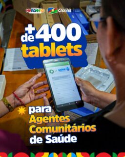 📱💚 Mais tecnologia para quem cuida da população caxiense!

São mais de 400 tablets para os Agentes Comunitários de Saúde, em parceria com o Governo do Maranhão, facilitando os registros e tornando os atendimentos mais eficientes. 🩺

#AgentesComunitáriosDeSaúde #SaúdeCaxias #PrefeituraDeCaxias