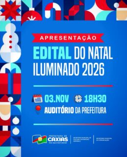 🎄🎅 Caxias vai brilhar com a magia do Natal Iluminado 2026!Temos encontro marcado no Auditório da Prefeitura para a apresentação do edital. 👀🌟Vem conferir as novidades e descobrir o que está sendo preparado para deixar essa época ainda mais especial na nossa cidade! 🎁❤️#NatalIluminado2026 #CulturaCaxias #PrefeituraDeCaxias